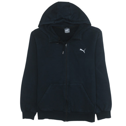 Puma Men's Black Full Zip Hoodie Size M Fleece Sweatshirt