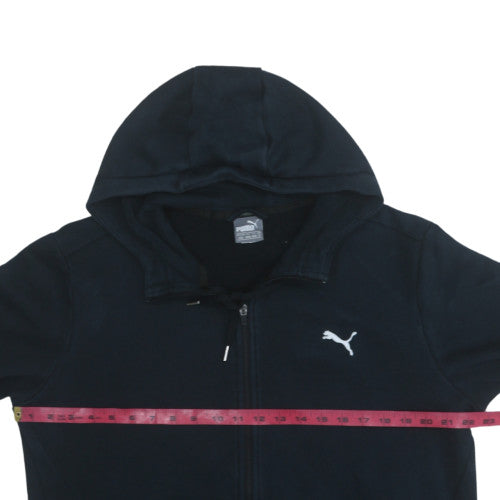 Puma Men's Black Full Zip Hoodie Size M Fleece Sweatshirt