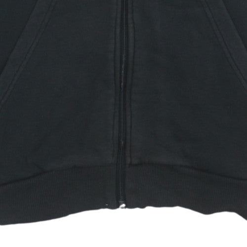 Adidas Boys Black Full Zip Fleece Hoodie 13-14 Years Sportswear