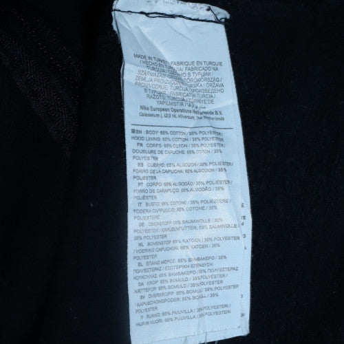 Nike Men's Black XS Full Zip Hoodie with Logo