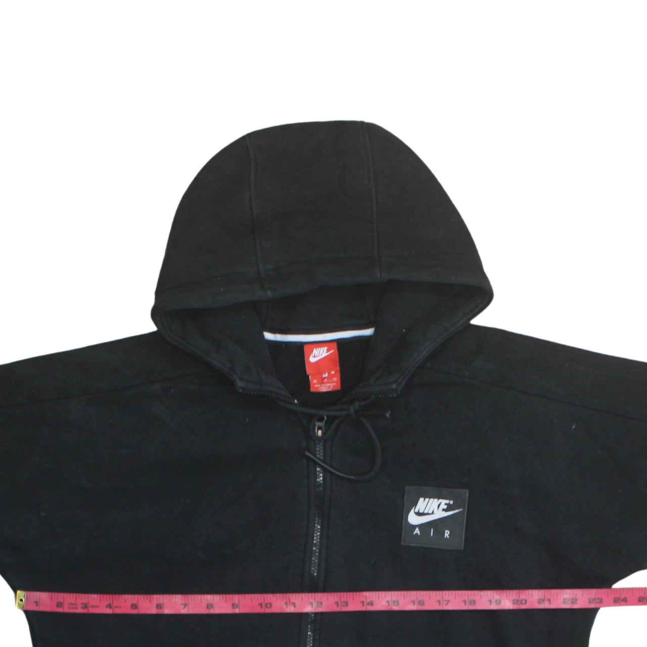 Nike Men's Black XL Full Zip Air Hoodie Fleece Sweatshirt