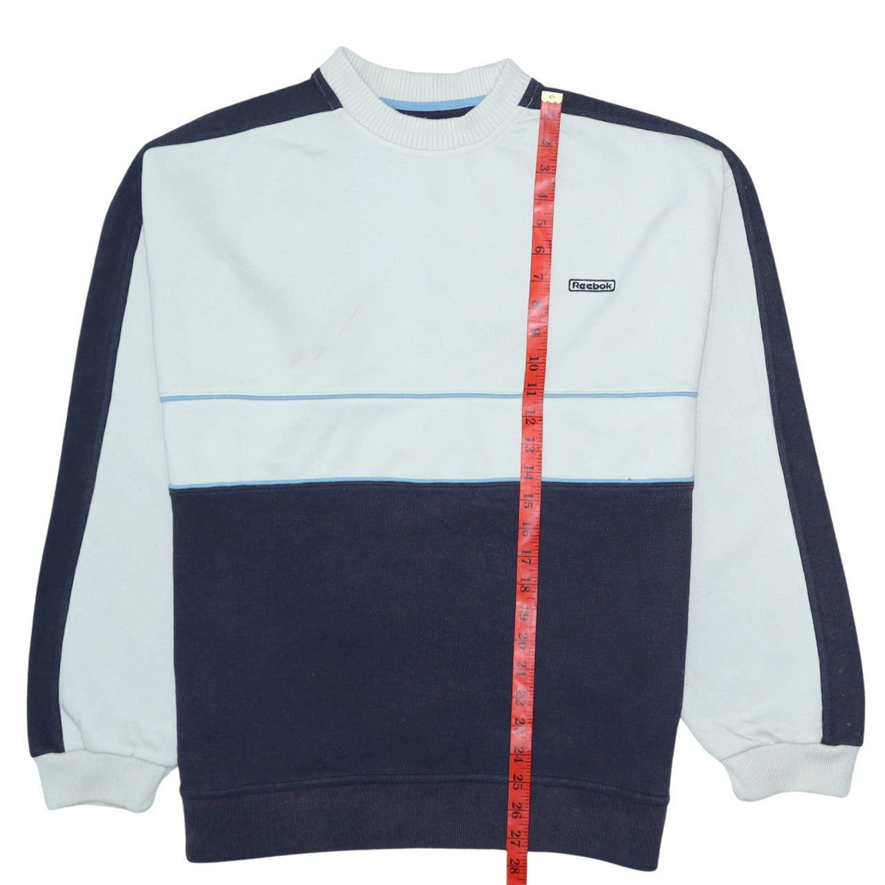 Reebok Mens Blue XL Pullover Sweatshirt Crew Neck Vintage Style