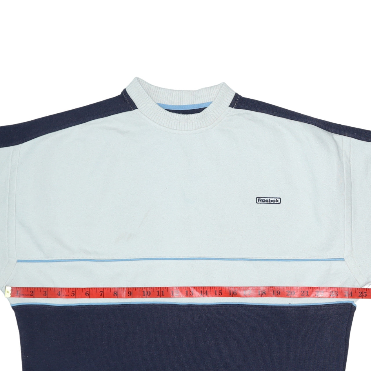 Reebok Mens Blue XL Pullover Sweatshirt Crew Neck Vintage Style