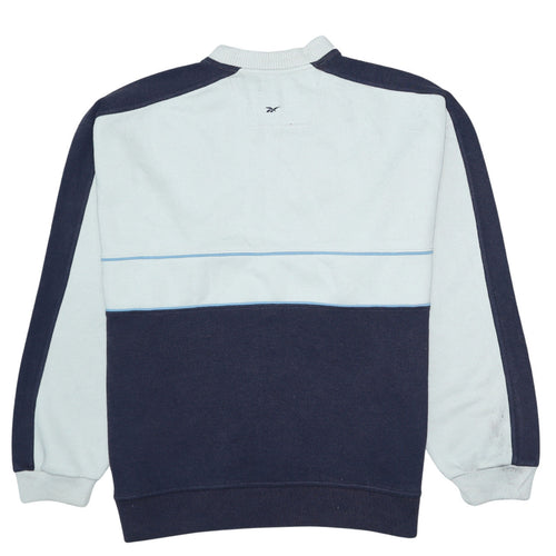 Reebok Mens Blue XL Pullover Sweatshirt Crew Neck Vintage Style