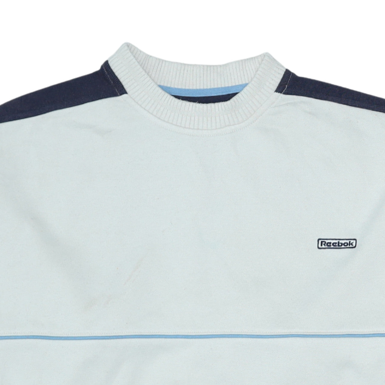 Reebok Mens Blue XL Pullover Sweatshirt Crew Neck Vintage Style