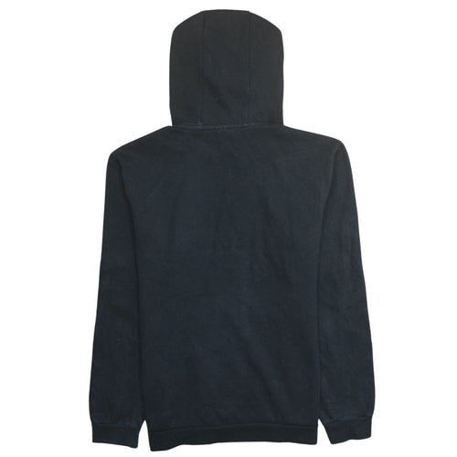 Adidas Men Black Pullover Hoodie Medium Fleece Logo Sportswear