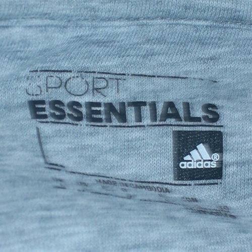 Adidas Men's Grey Pullover Hoodie Regular Fit Size M Essentials
