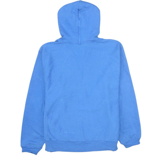 Champion Men's Blue Pullover Hoodie M Fleece Logo Sweatshirt