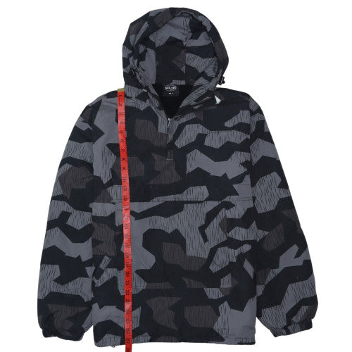 Mil-Tec Men's Grey Camouflage Hooded Anorak Jacket Size M