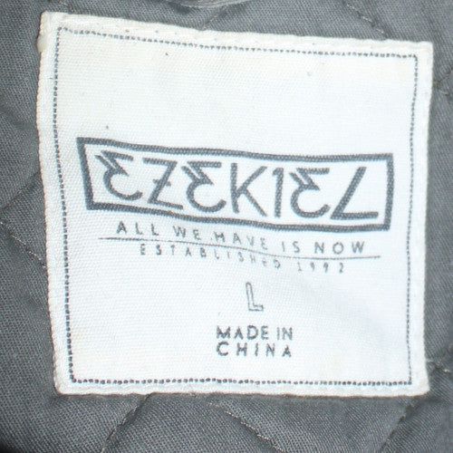 Ezekiel Men's Grey Cotton Hooded Parka Coat Size L