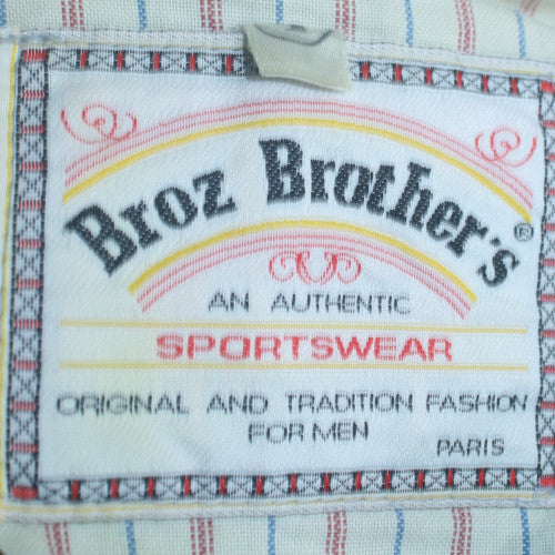 Broz Brother's Men's Green Cotton Bomber Jacket Size L Vintage