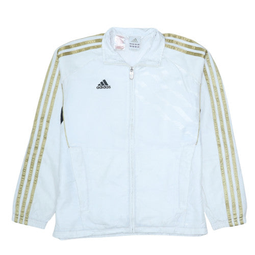 Adidas Teens White Full Zip Sports Sweatshirt Size 12A