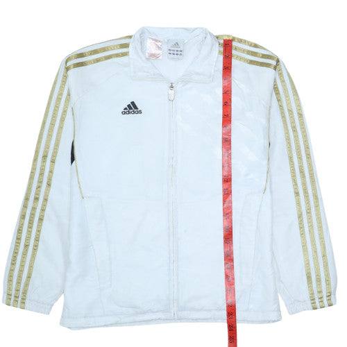 Adidas Teens White Full Zip Sports Sweatshirt Size 12A