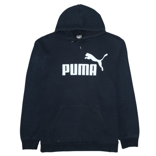 Puma Mens Black 2XL Pullover Hoodie Fleece Sweatshirt