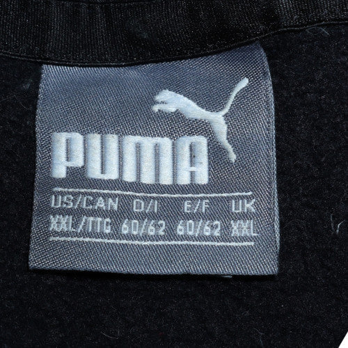 Puma Mens Black 2XL Pullover Hoodie Fleece Sweatshirt
