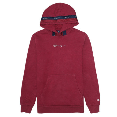 Champion Teens Red Pullover Hoodie XL Logo Graphic Fleece