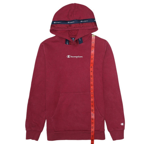 Champion Teens Red Pullover Hoodie XL Logo Graphic Fleece
