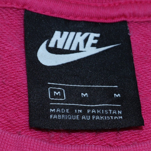 Nike Womens Pink Crew Neck Pullover Sweatshirt Size M