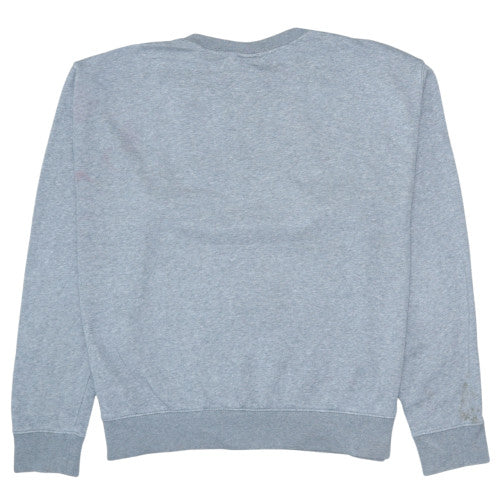 Nike Men’s Grey Pullover Sweatshirt L Logo Crew Neck Fleece