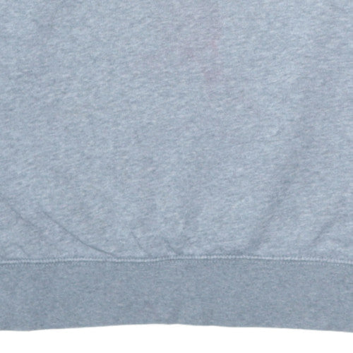 Nike Men’s Grey Pullover Sweatshirt L Logo Crew Neck Fleece