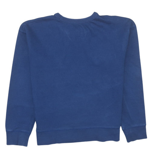 GAP Kids Girls Blue Pullover Sweatshirt 12-13 Years Logo Crew Neck Classic