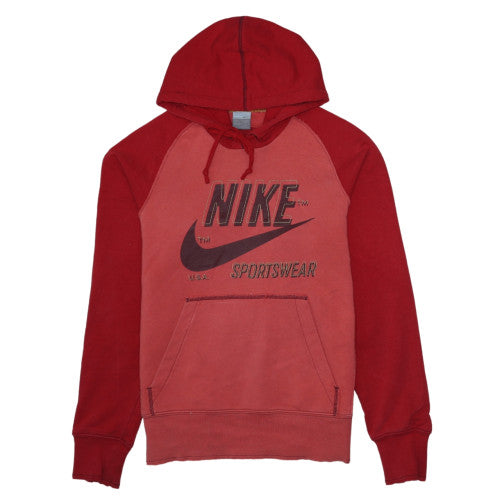 Nike Men's Red Pullover Hoodie S Sportswear Fleece