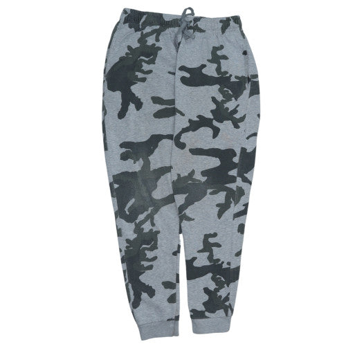 Nike Men’s Grey Camouflage Jogger Sweatpants Size S Fleece Activewear