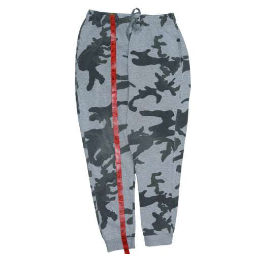 Nike Men’s Grey Camouflage Jogger Sweatpants Size S Fleece Activewear