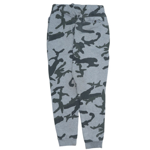 Nike Men’s Grey Camouflage Jogger Sweatpants Size S Fleece Activewear
