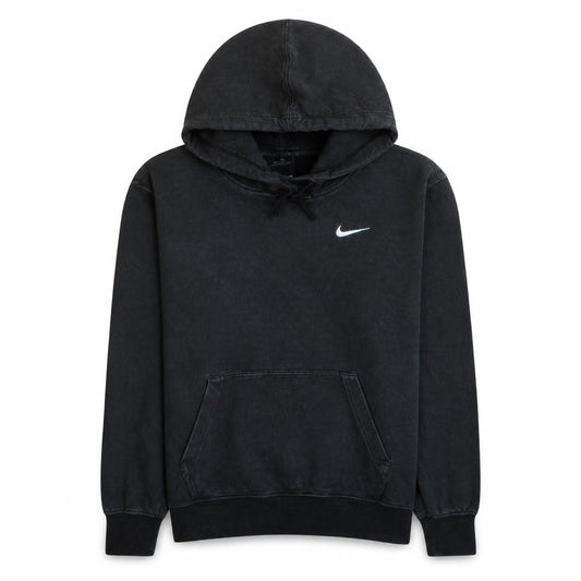Front view of Nike Men's Black Pullover Hoodie Small Fleece Regular Fit
