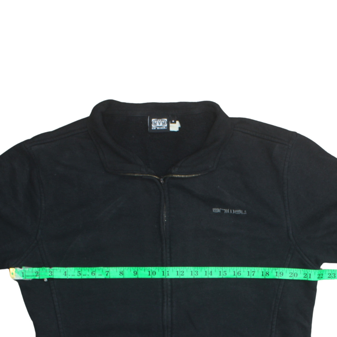 Animal Men's Black Fleece Full Zip Mid-Length Active Jacket Size M