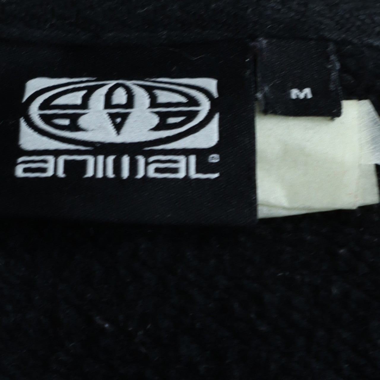 Animal Men's Black Fleece Full Zip Mid-Length Active Jacket Size M
