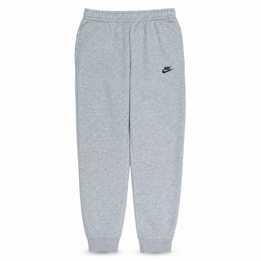 Front view of Nike Men's Grey Jogger Sweatpants, size M, Fleece Tapered Fit