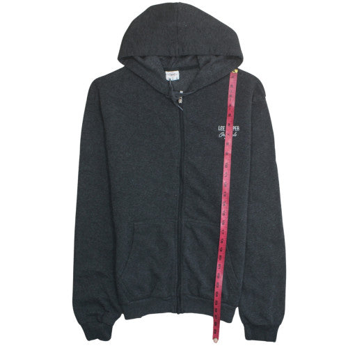 Lee Cooper Men's Black XL Full Zip Fleece Hoodie