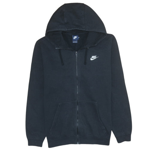 Nike Men's Black Full Zip Hoodie L Regular Fleece Sweatshirt