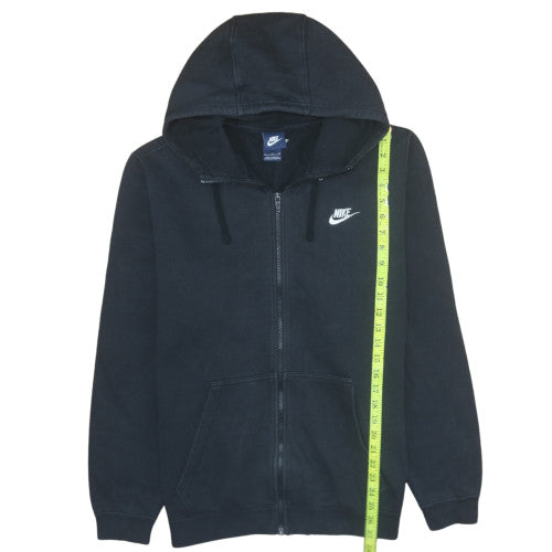 Nike Men's Black Full Zip Hoodie L Regular Fleece Sweatshirt