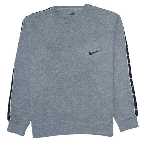 Nike Men's Grey Pullover Sweatshirt M Crew Neck Classic Fit
