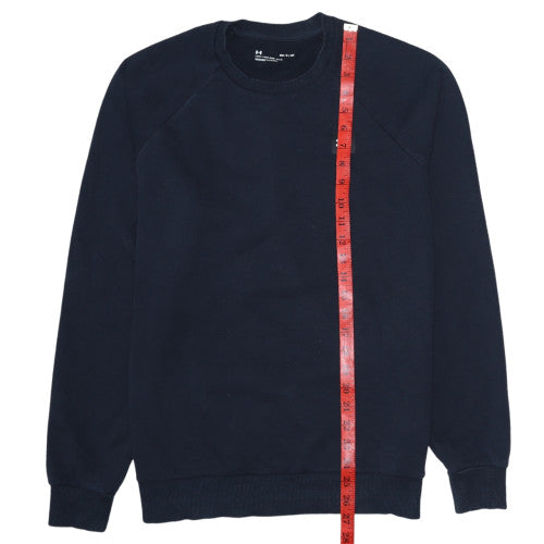 Under Armour Men's Black Small Basic Crew Sweatshirt Fleece Pullover