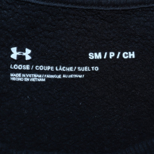 Under Armour Men's Black Small Basic Crew Sweatshirt Fleece Pullover