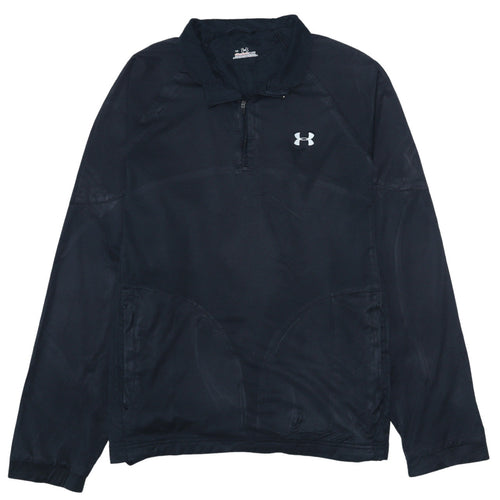Under Armour Men's Black L 1/4 Zip Athletic Sweatshirt