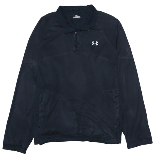Under Armour Men's Black L 1/4 Zip Athletic Sweatshirt