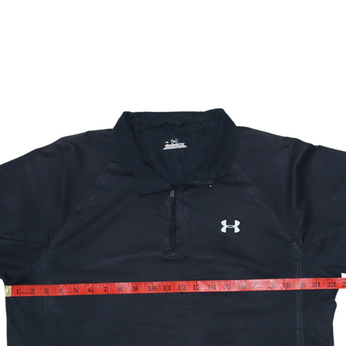 Under Armour Men's Black L 1/4 Zip Athletic Sweatshirt