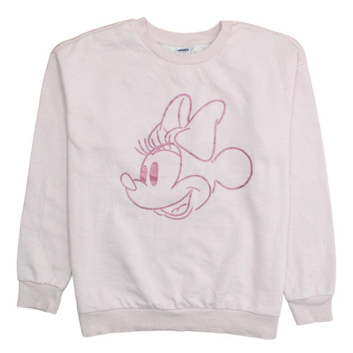 George Women Minnie Mouse Pink Sweatshirt Size M 12-14