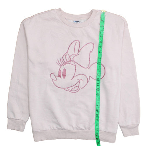 George Women Minnie Mouse Pink Sweatshirt Size M 12-14