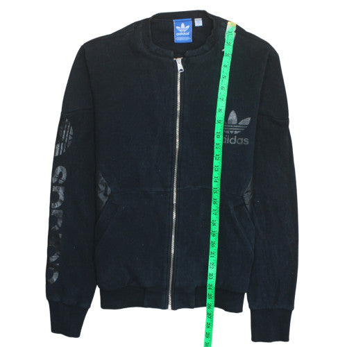 Adidas Men's Black Full Zip Varsity Track Jacket Size M