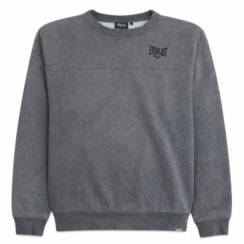 Front view of Everlast Men's Grey XL Pullover Sweatshirt Sportswear