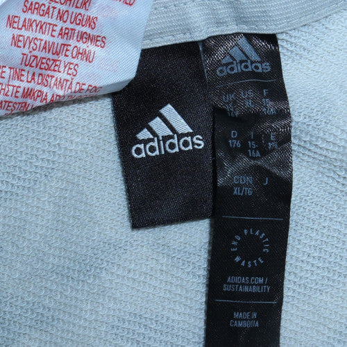 Adidas Boys Grey Camouflage Pullover Hoodie - Size 16 Years