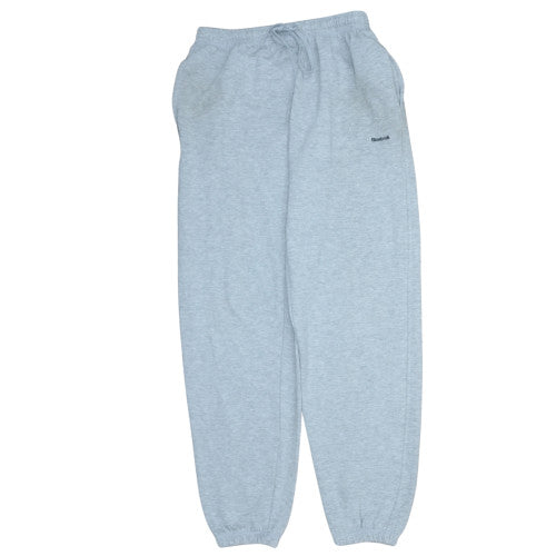 Reebok Mens Grey Sweatpants M Regular Fit Fleece Activewear Trousers