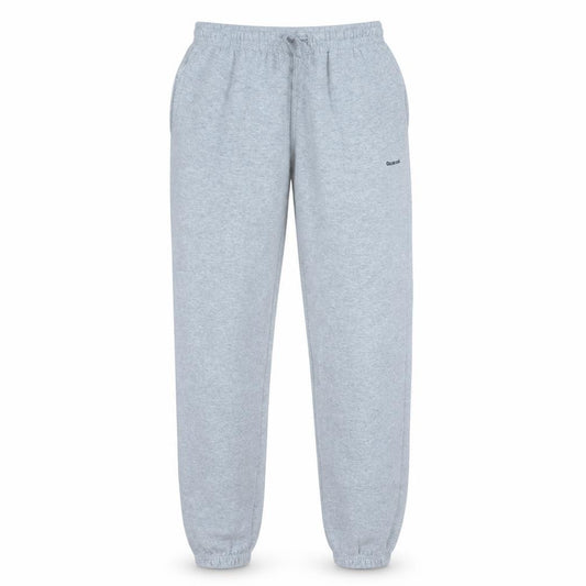 Front view of Reebok men’s grey sweatpants m regular fit fleece activewear trousers