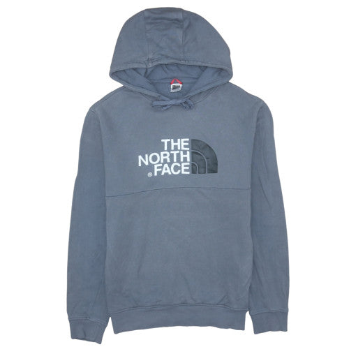 The North Face Men's Blue Pullover Hoodie M Logo Outdoor Cotton
